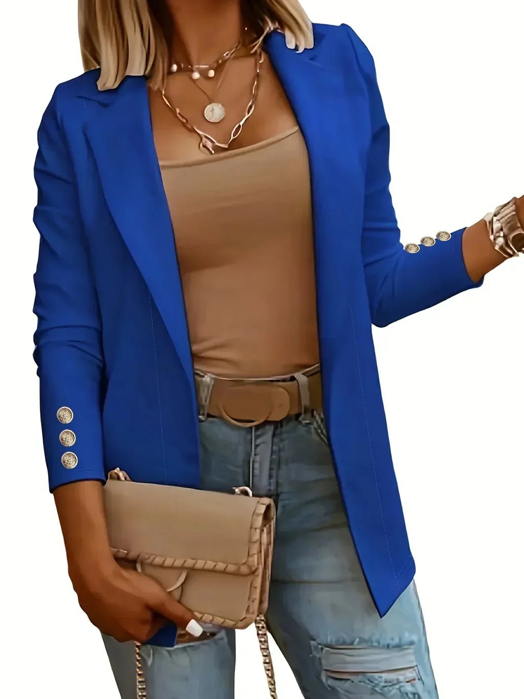 EMMA™ - Chic Open Front Jacket